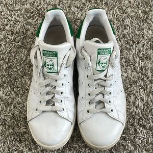 Adidas Stan Smith, Green and White, Size 7